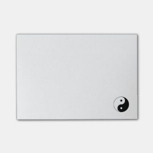 Kinesisk Yin Tang undertecknar symbol Postar-it® Post-it Block