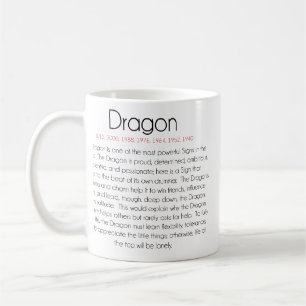 Kinesisk Zodiac (år av draken) 2 Kaffemugg