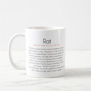 Kinesisk Zodiac (år av råttan) 2 Kaffemugg
