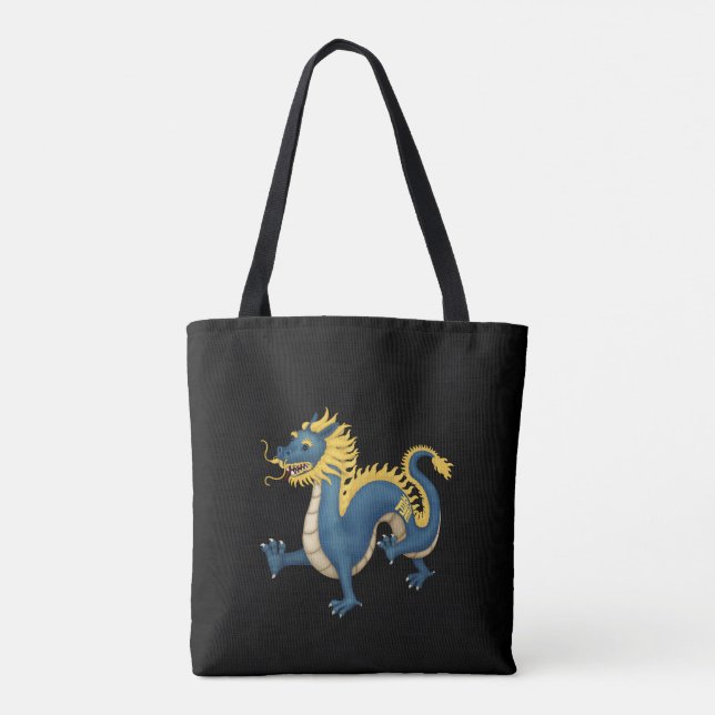 Kinesisk zodiac-dragagonastrologisignal tygkasse (Baksida)