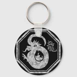 Kinesisk Zodiac Dragon-signal Nyckelring