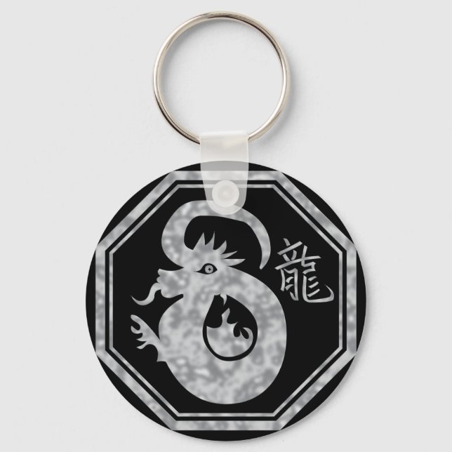 Kinesisk Zodiac Dragon-signal Nyckelring (Framsida)