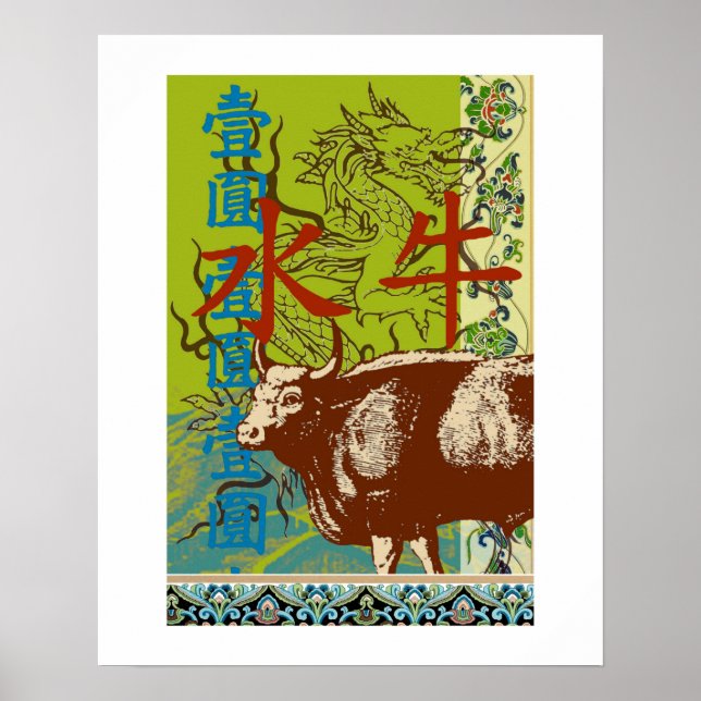 Kinesisk Zodiac Poster (Framsidan)
