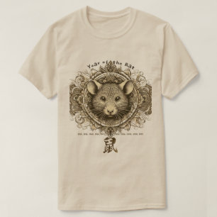 Kinesisk Zodiac "Råtta" T-Shirt