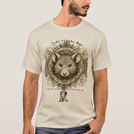 Kinesisk Zodiac "Råtta" T-Shirt