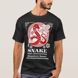 Kinesisk Zodiac Snake Personality T Shirt