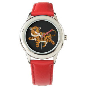 Kinesisk Zodiac Tiger Cute Astrology-signal Armbandsur