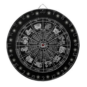 Kinesisk Zodiac Wheel-Anpassningsbar Piltavla