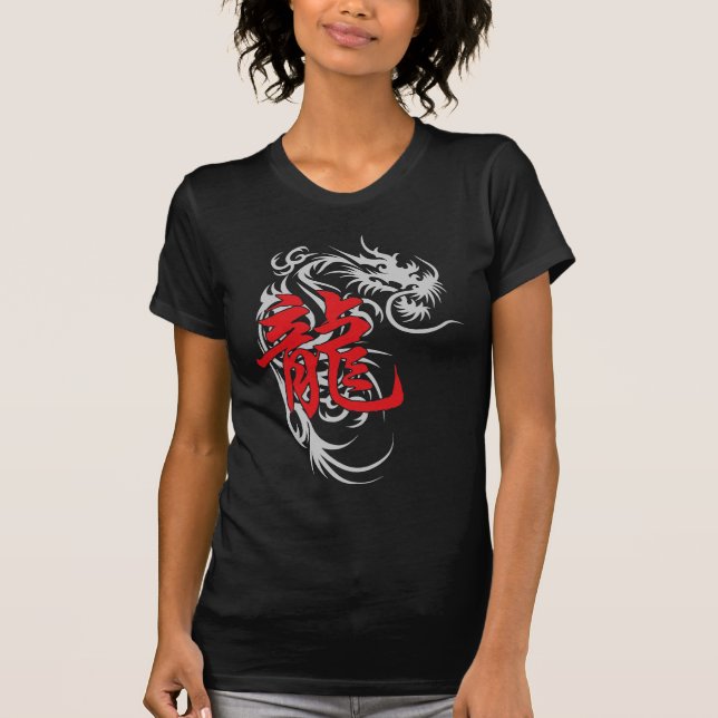 Kinesisk Zodiacdrake Tee Shirt (Framsida)