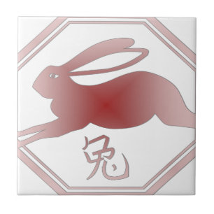 kinesisk zodiackanin kakelplatta