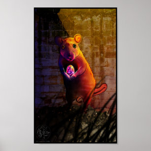 Kinesisk Zodiacråttaaffisch Poster