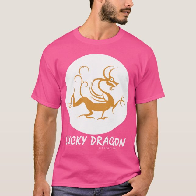 Kinesisk Zodiak 5 Lyckliga Drakar T Shirt (Framsida)