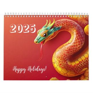 Kinesisk zodiaksymbol, ny år 2025, ormasisk stam kalender