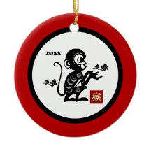 Kinesiska året för apans Anpassningsbar - utsmyckn