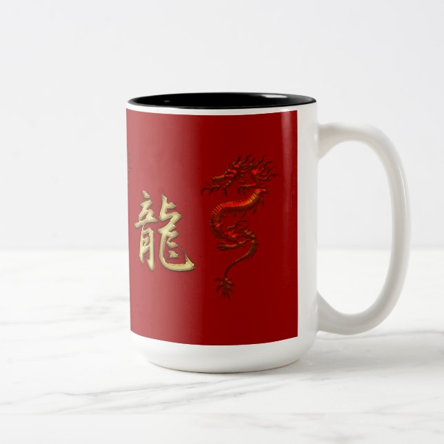 Kinesiska året för Dragon Designer Mugg (Höger)