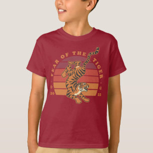 Kinesiska året för tigern 2022 Kids T-Shirts