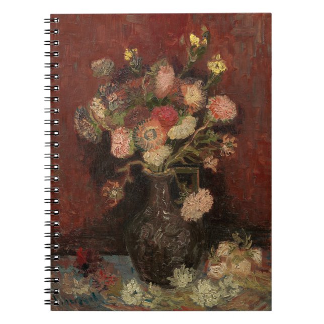 Kinesiska Asters och Gladioli | Vincent van Gogh Anteckningsbok (Framsidan)