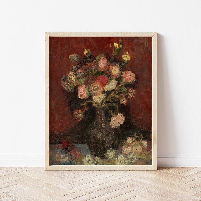 Kinesiska Asters och Gladioli | Vincent van Gogh Poster (Skapare uppladdad)
