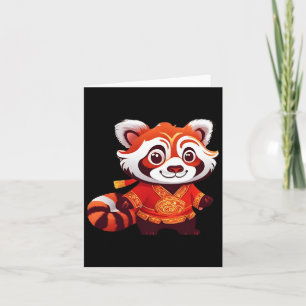 Kinesiska barn flickor pojkar rolig röd panda lejo kort