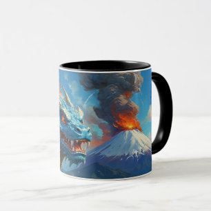 Kinesiska blå draken och Volcano Mugg