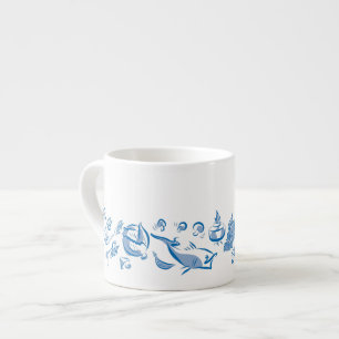 Kinesiska Cuisineet Bläck Teckning Espresso eller  Espressomugg