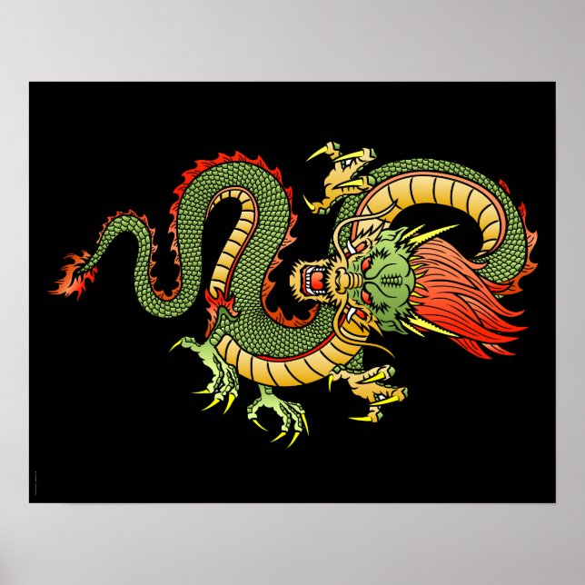 Kinesiska Dragon 09 Poster (Framsidan)