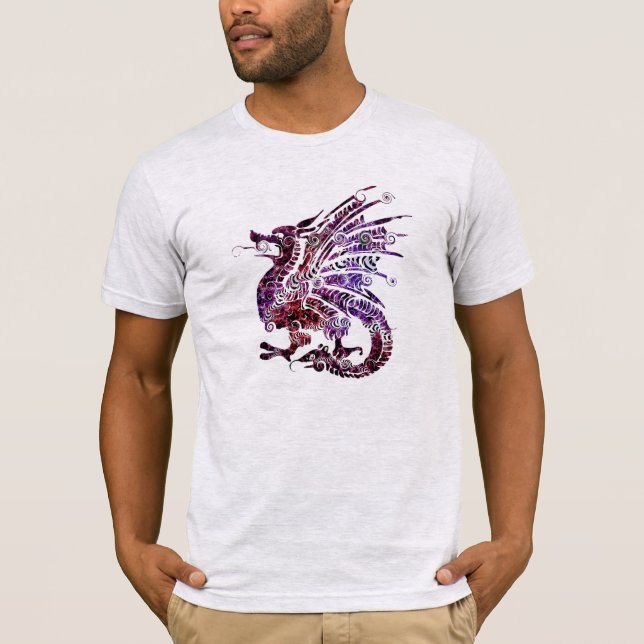 Kinesiska Dragon Art Shirt T (Framsida)