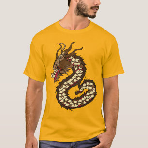 Kinesiska Dragon Art T Shirt