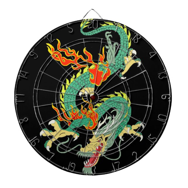 Kinesiska Dragon Dartboard Darttavla (Framsidan)