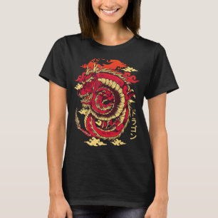 Kinesiska Dragon Japansk Art Tokyo Dragon T Shirt