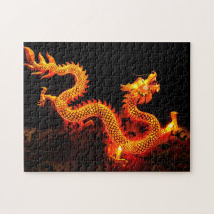 Kinesiska Dragon Lantern Pussel