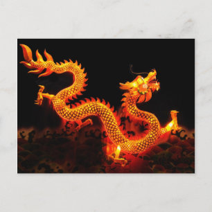 Kinesiska Dragon Lantern Vykort