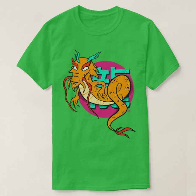 Kinesiska Dragon Long Asian Street Stil T Shirt (Design framsida)