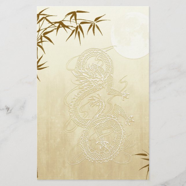 Kinesiska Dragon och Bamboo (Framsida)