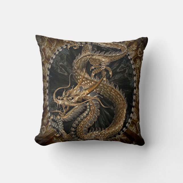 Kinesiska Dragon Oriental Dragon Dekorativ kudde (Framsida)