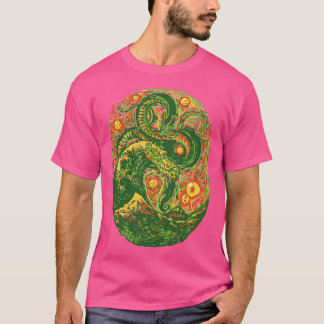Kinesiska Dragon Post impressionist av Tobe Fonsec T Shirt