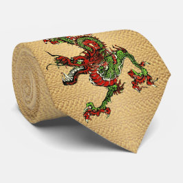 Kinesiska Dragon Red and Grönt v 15 Slips