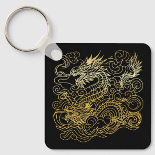 Kinesiska dragoner nyckelring