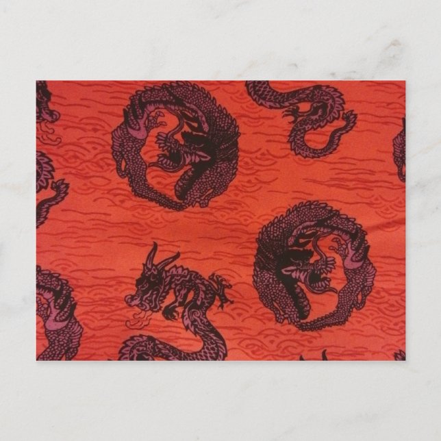 Kinesiska dragoner vykort (Framsida)