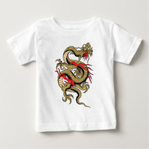 Kinesiska drakeanpassadedesigner t-shirt