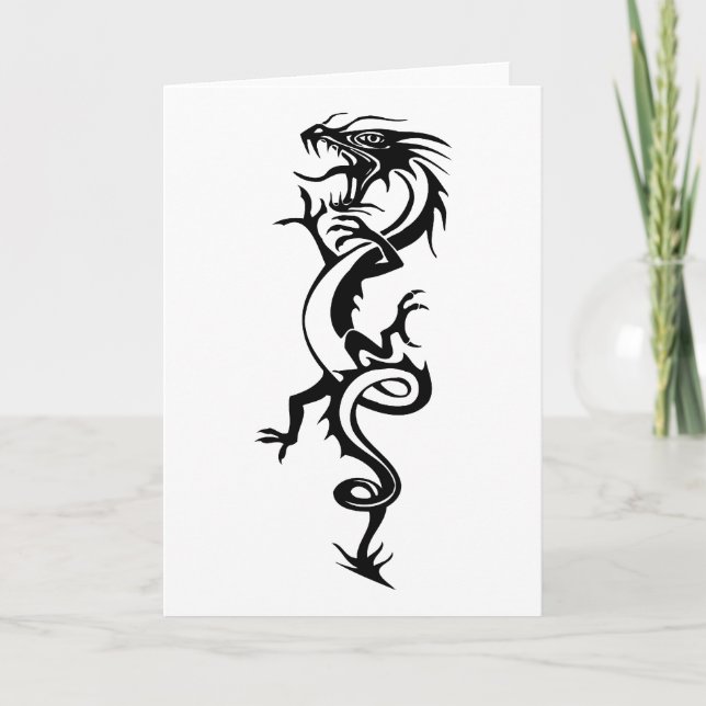 Kinesiska draken (7) helgkort (Framsida)