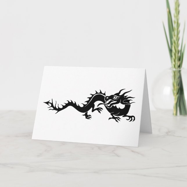 Kinesiska draken (9) helgkort (Framsida)
