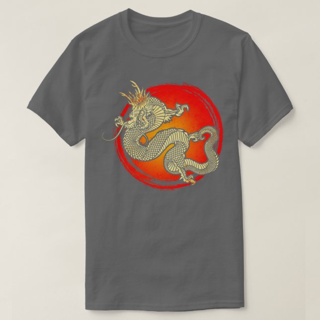 Kinesiska draken 9 t shirt (Design framsida)