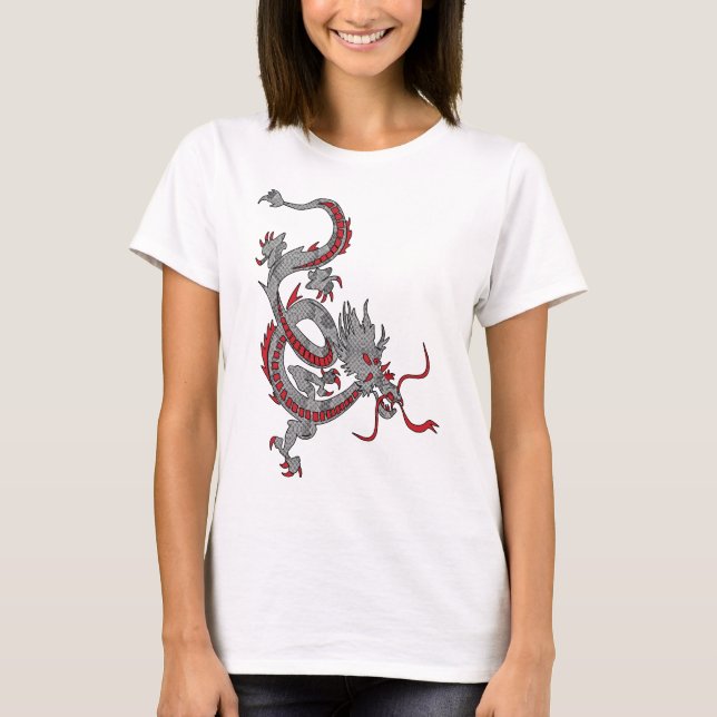 Kinesiska draken - Dragens år Tee Shirt (Framsida)