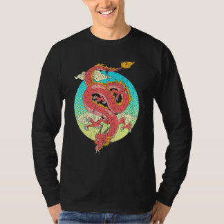 Kinesiska Fantasy Dragon Mysthical CreatAsia Dra T Shirt