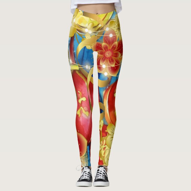 Kinesiska Firande Leggings (Framsida)