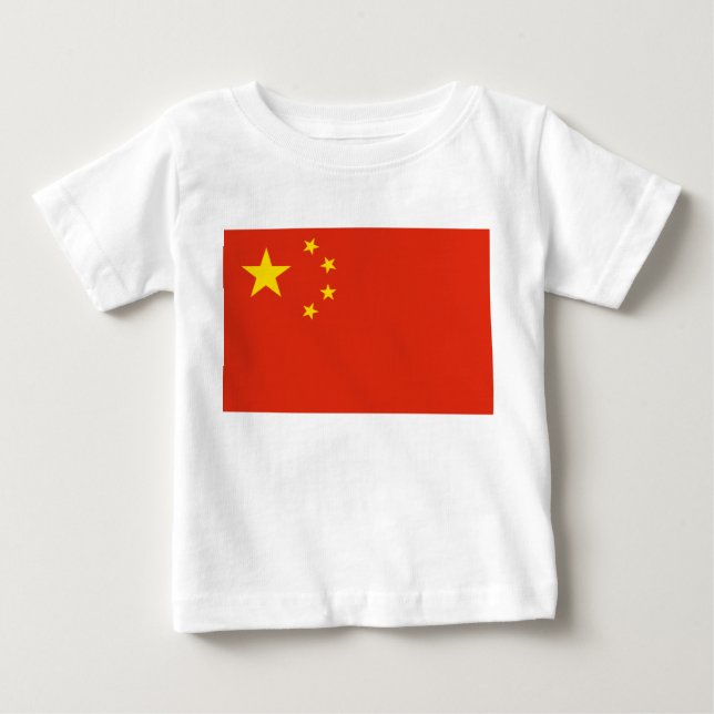 Kinesiska flaggan (Kina) T Shirt (Framsida)