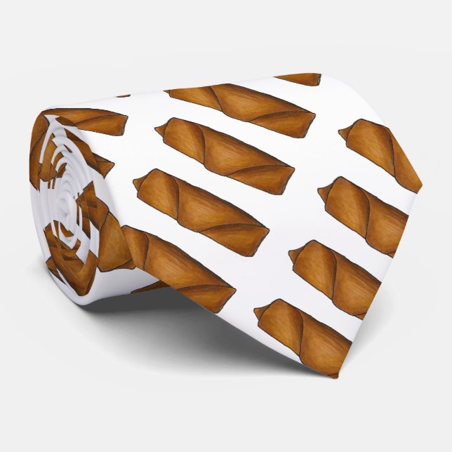 Kinesiska Food Foodie Egg Roll Rolls Eggroll Tie Slips (Rullad)