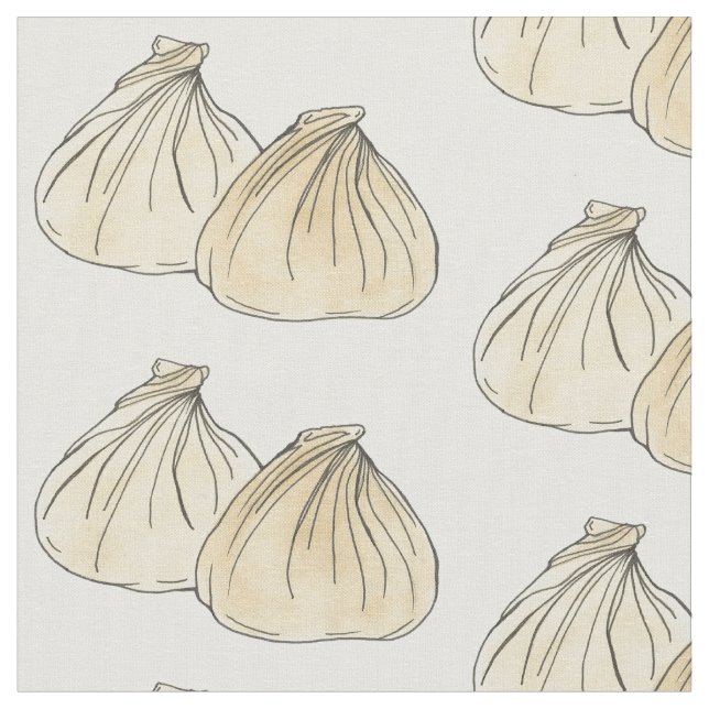 Kinesiska Food Shumai Dumplings Dim Sum Restaurant Tyg (Närbild)