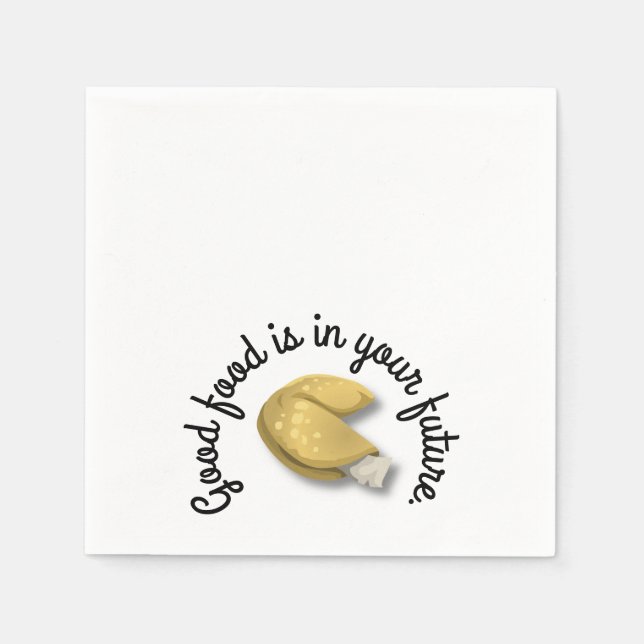 Kinesiska Fortune Cookies Pappersservett (Framsidan)